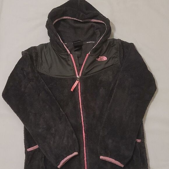 The North Face Girls Oso Fleece Hoodie Jacket Size Large (14/16) in Black - Picture 1 of 9